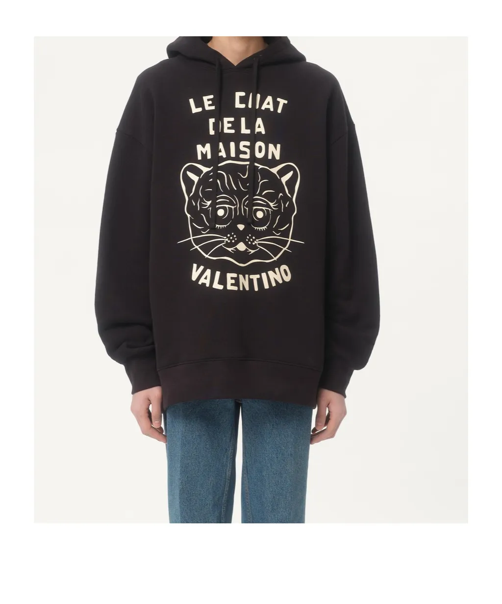Garavani Chat De La Maison Drawstring Hoodie