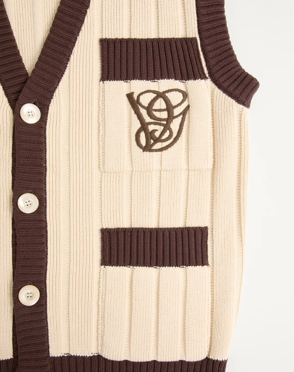 V-Neck Sleeveless Knitted Vest