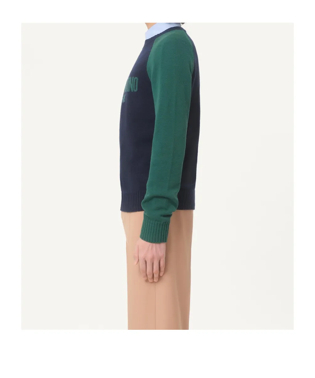 Logo Intarsia Crewneck Jumper