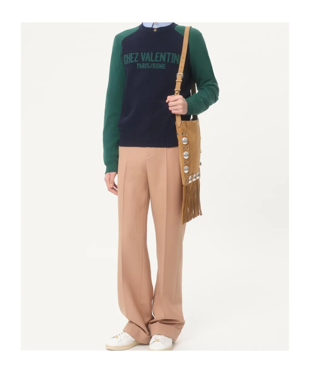 Logo Intarsia Crewneck Jumper