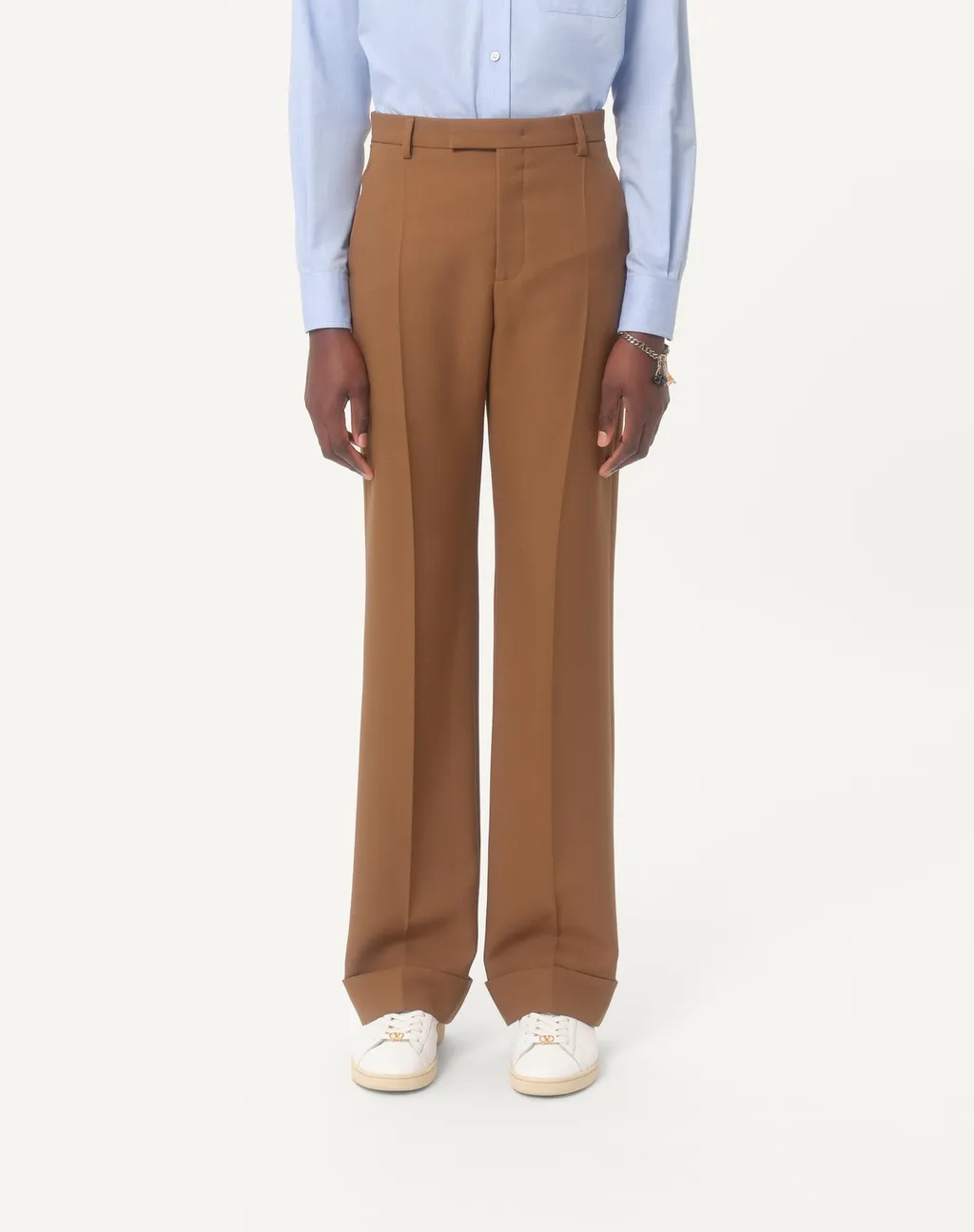 Pleated Straight Leg Trousers