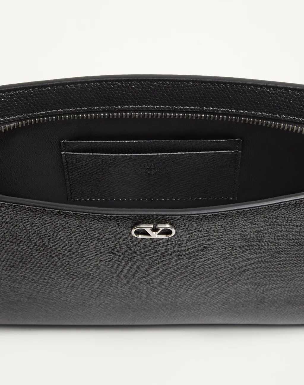 Vlogo Signature Grainy Calfskin Pouch