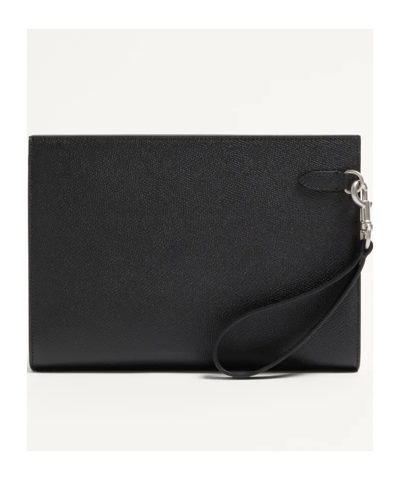 Vlogo Signature Grainy Calfskin Pouch
