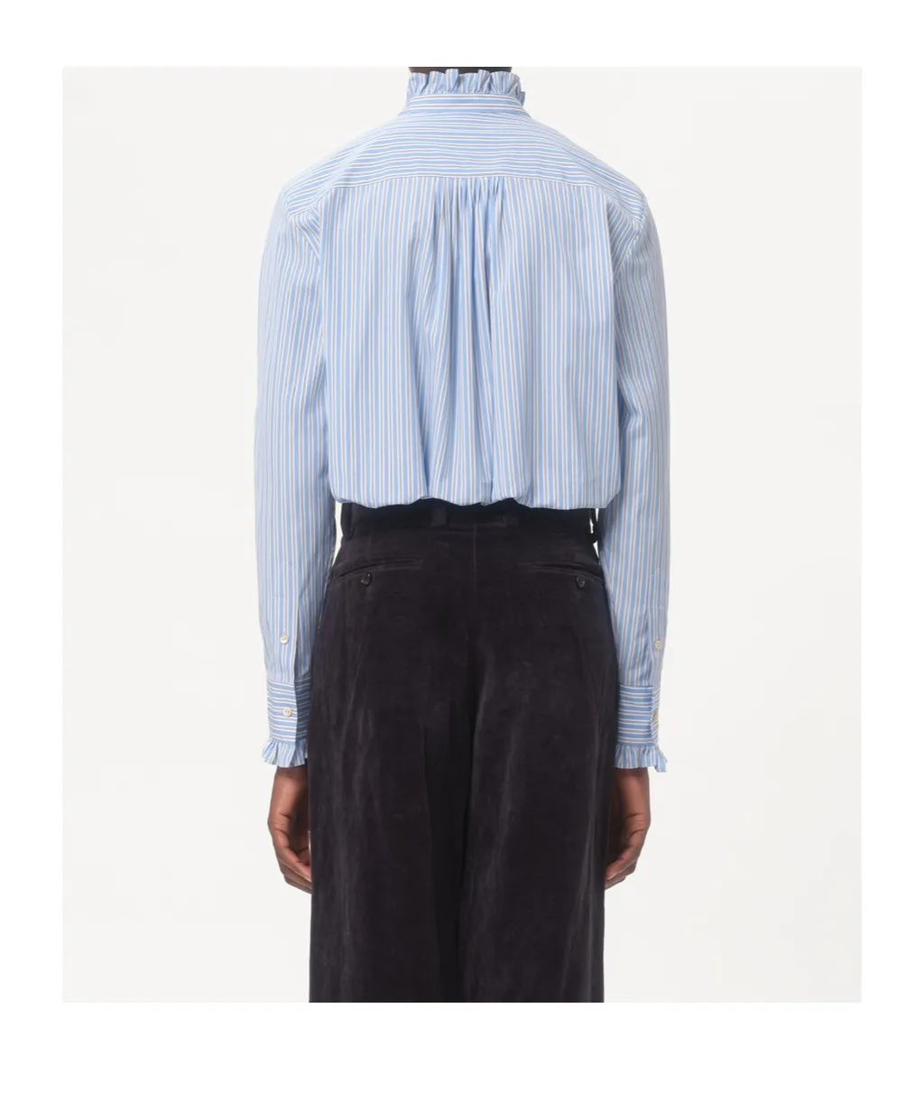 Striped Button-Up Shirt