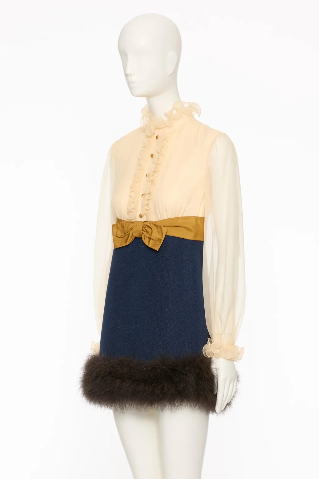 Bow Detailed Mini Dress