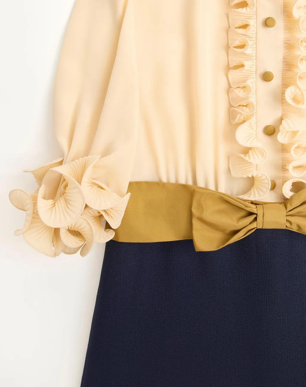 Crepe De Chine And Viscose Short Dress