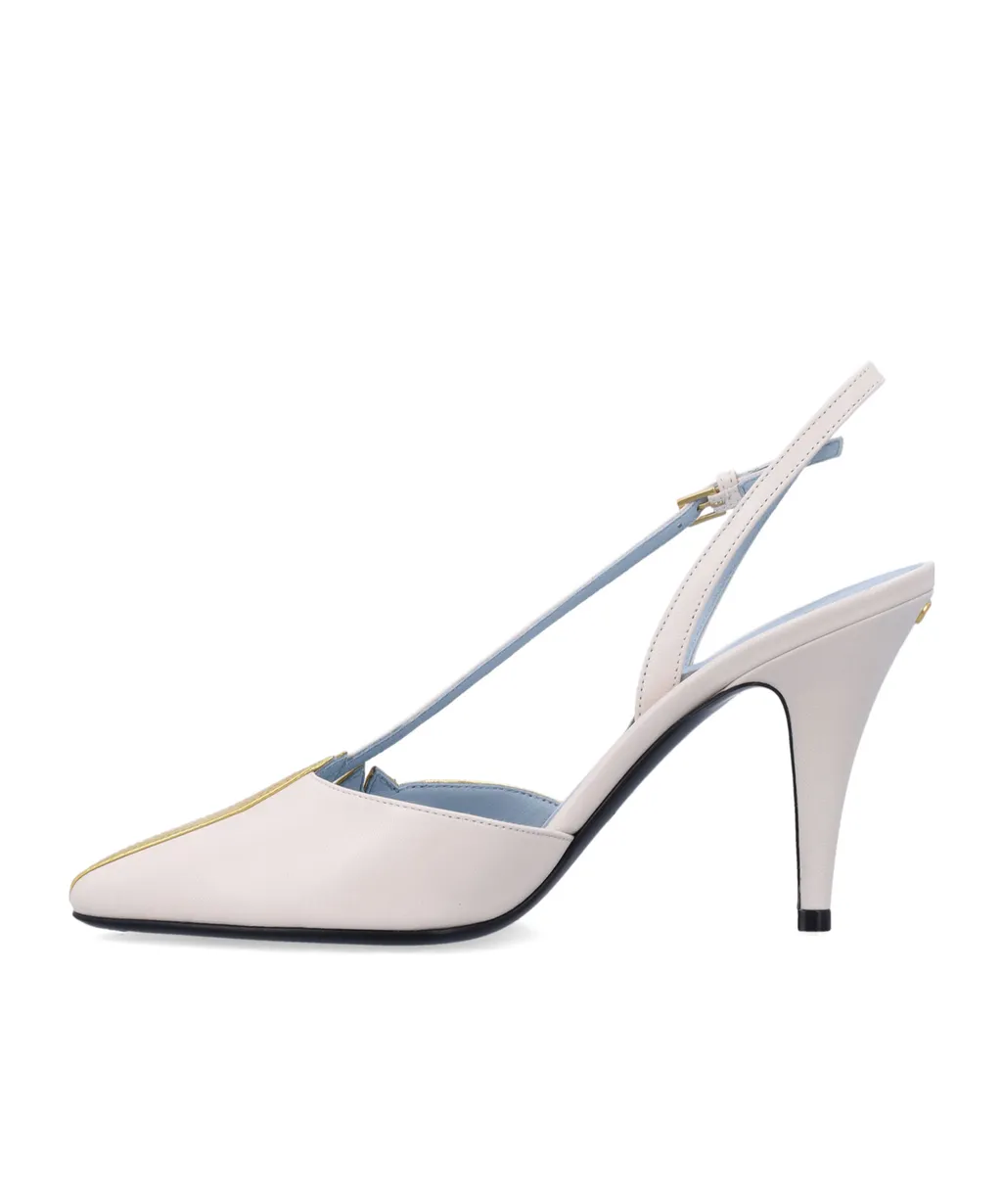 Foliefoliage Pointed Toe Slingback Pumps