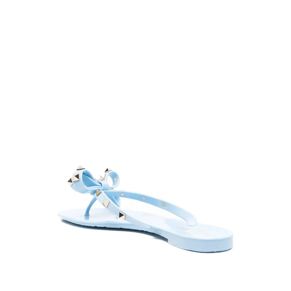 Rockstud Bow Detailed Sandals