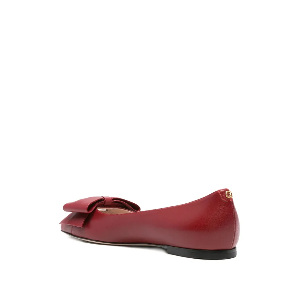 Bow-Detail Ballet Flats