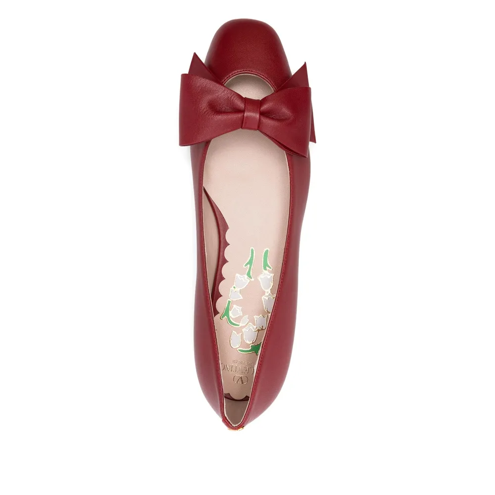 Bow-Detail Ballet Flats