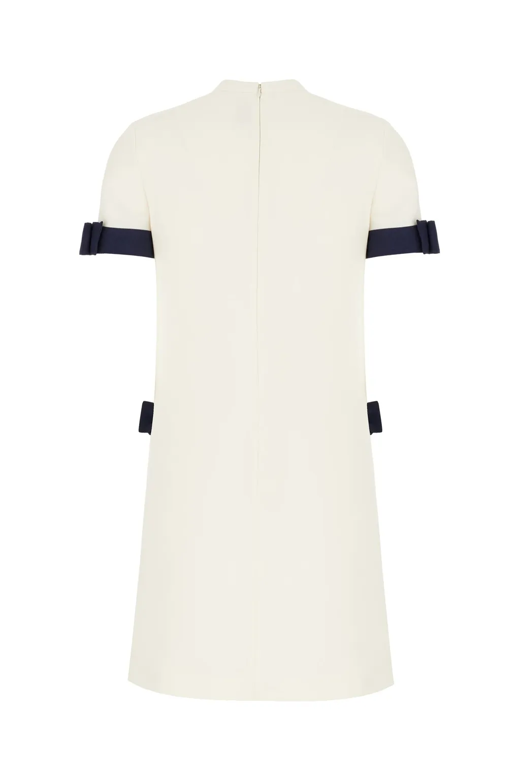 Bow-Detail Short-Sleeve Mini Dress
