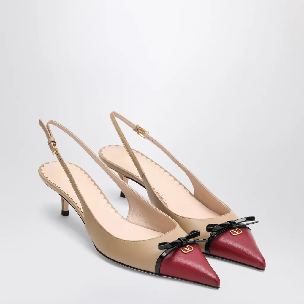 60Mm Slingback Bow Pumps