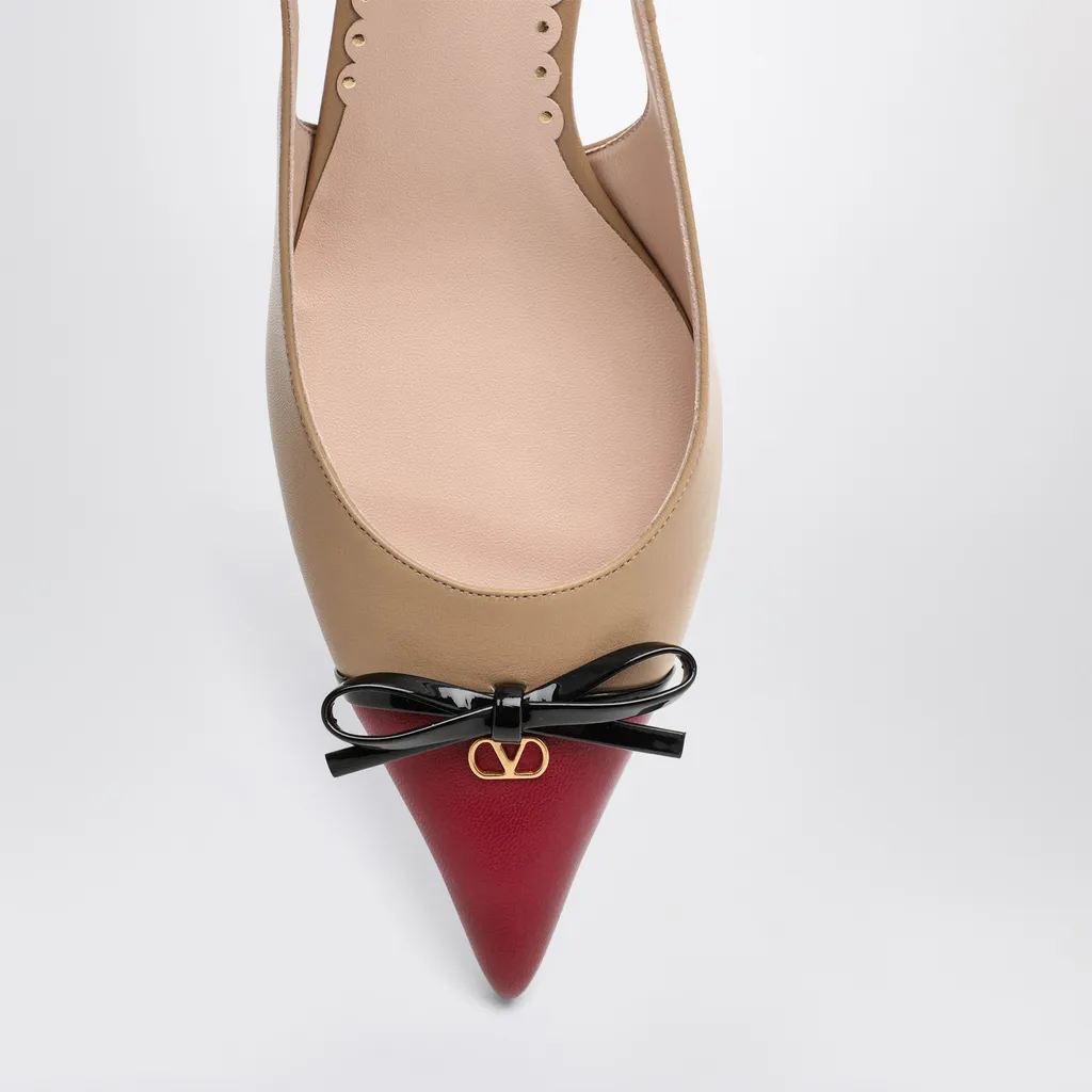 60Mm Slingback Bow Pumps
