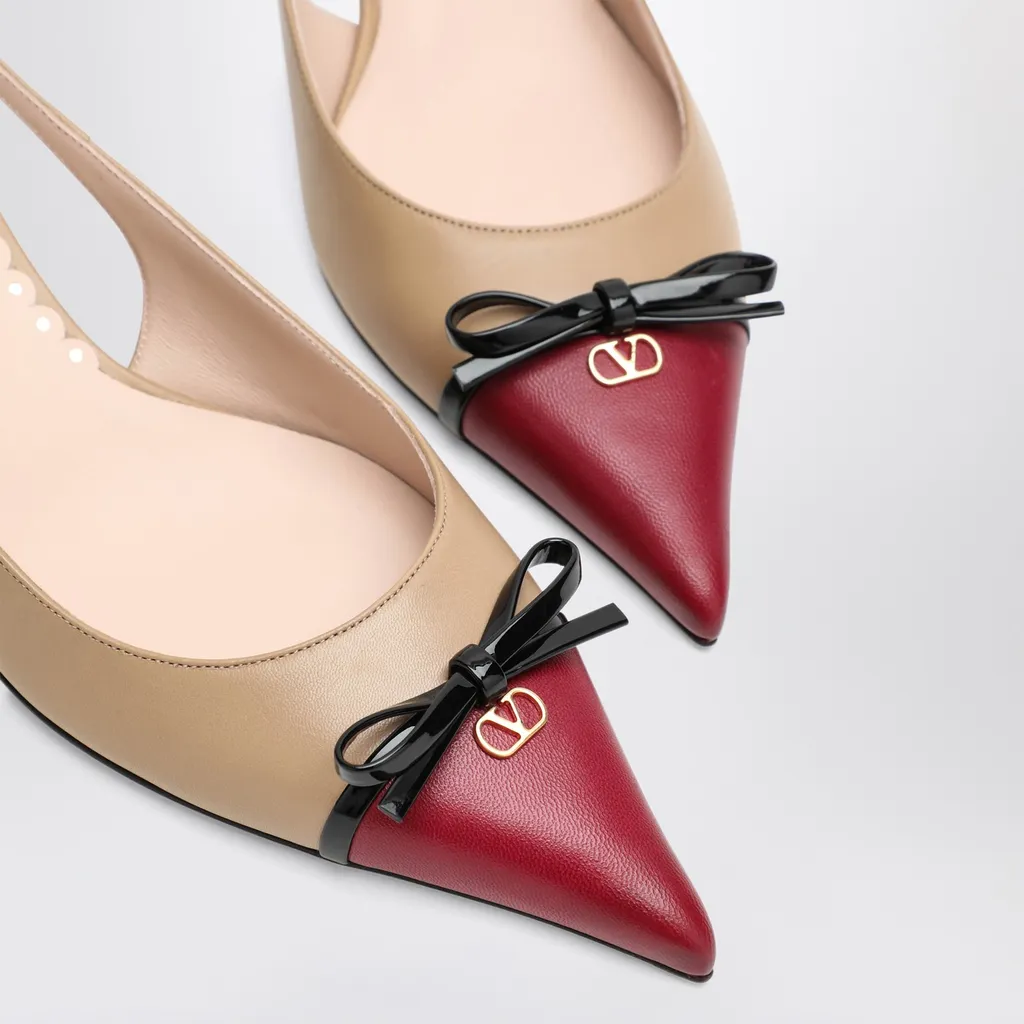 60Mm Slingback Bow Pumps
