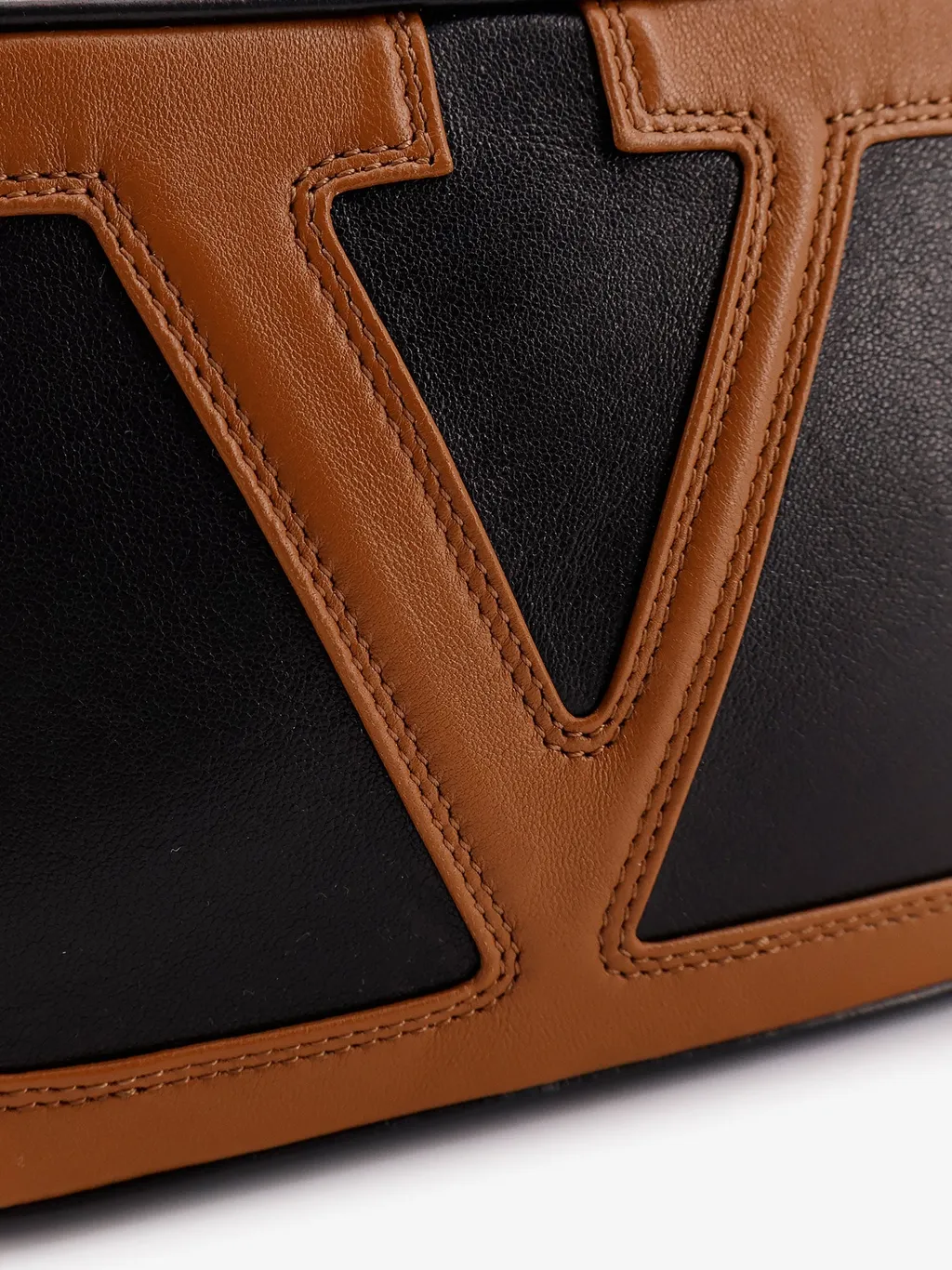 Vlogo Patch Zip-Up Crossbody Bag