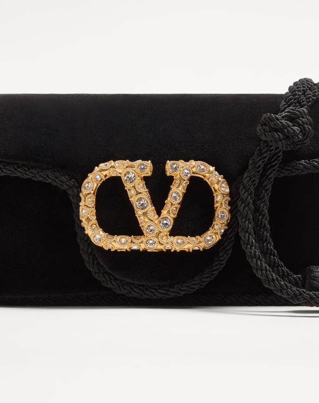 Locò Velvet Foldover Top Clutch Bag