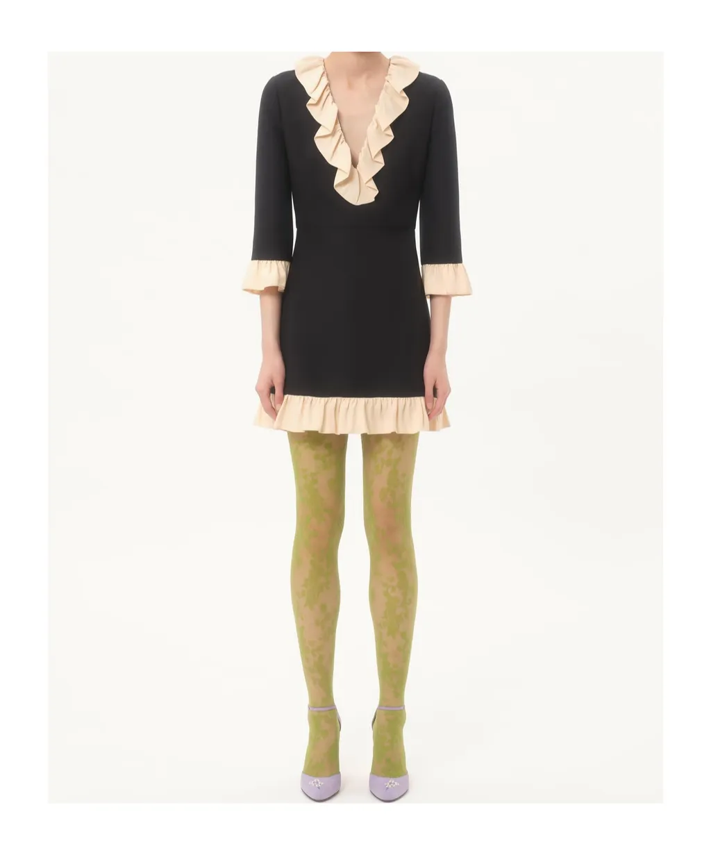 Crepe Couture Short Dress