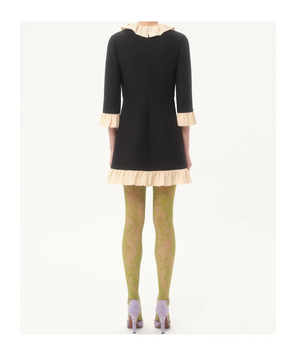 Crepe Couture Short Dress