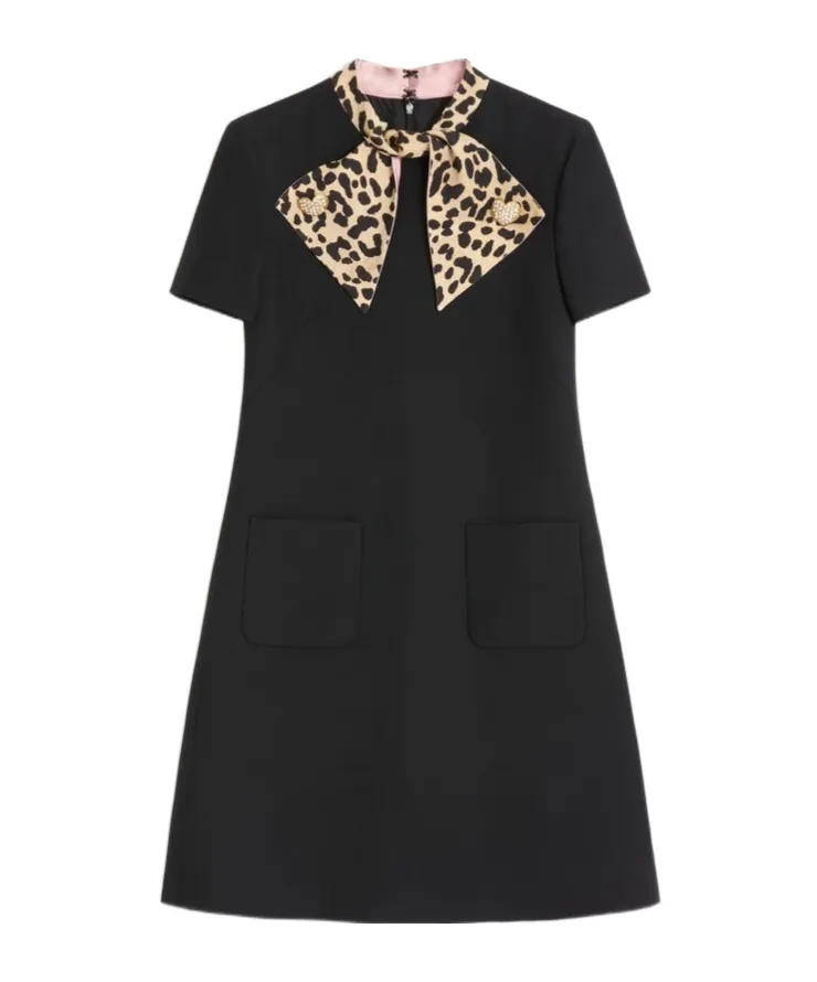Crepe Couture Short Dress
