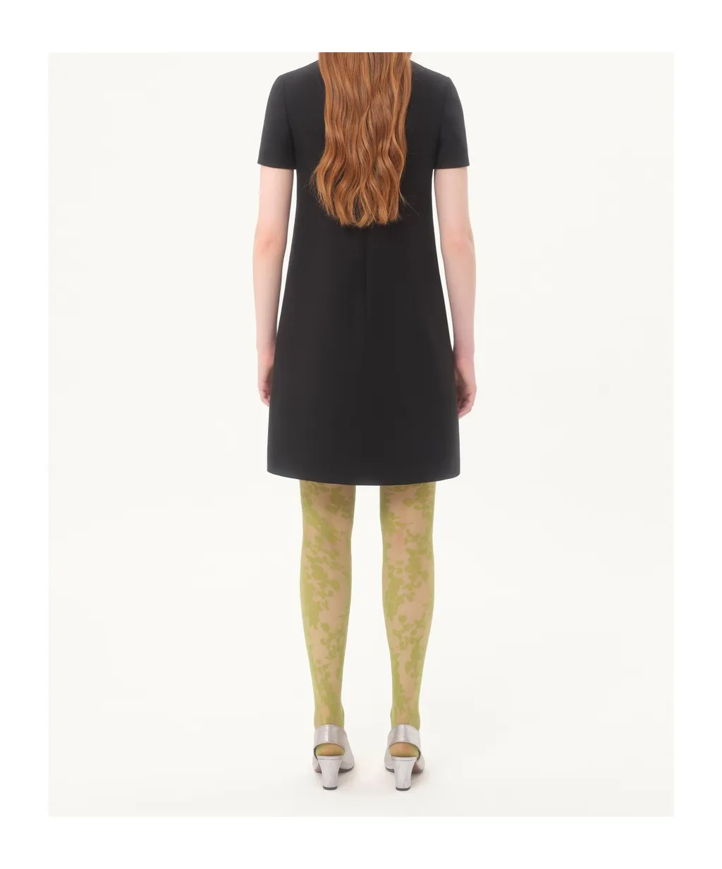 Crepe Couture Short Dress