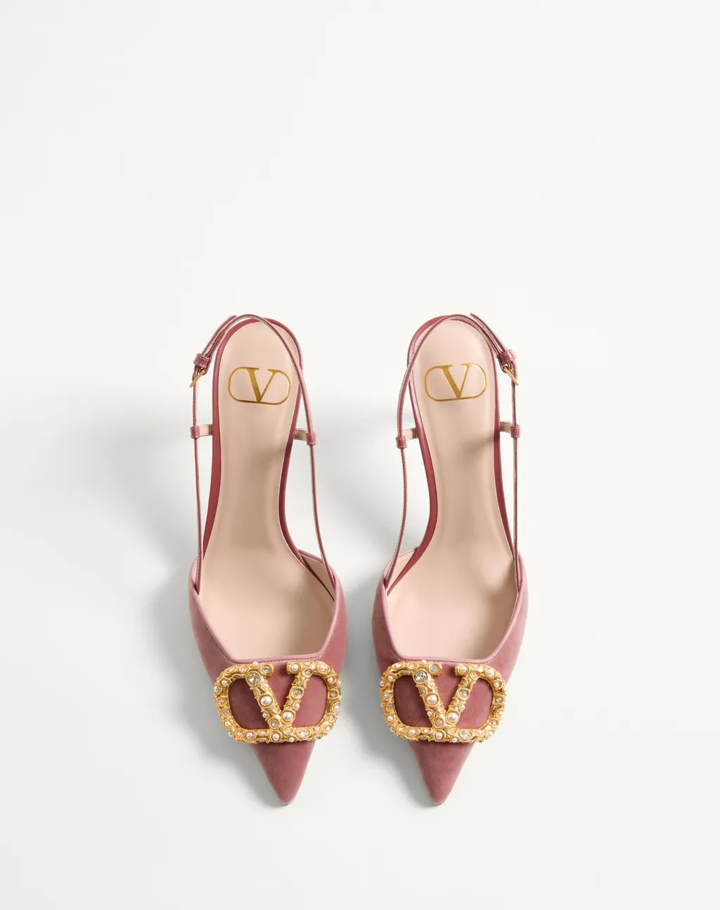 Vlogo Signature Pointed Toe Slingbacks