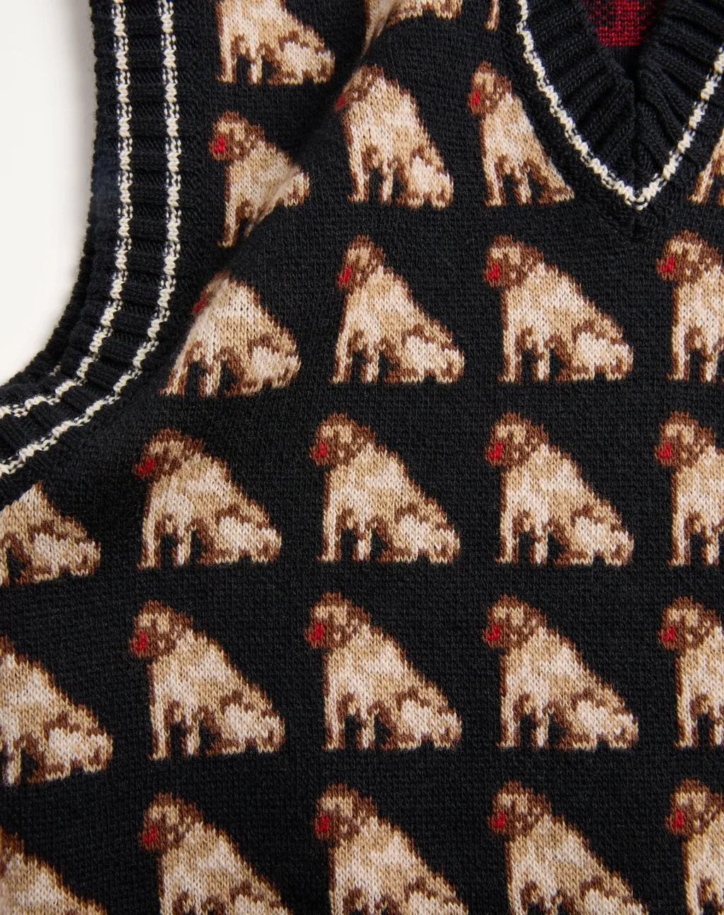 Petit Charles Jacquard Wool Gilet
