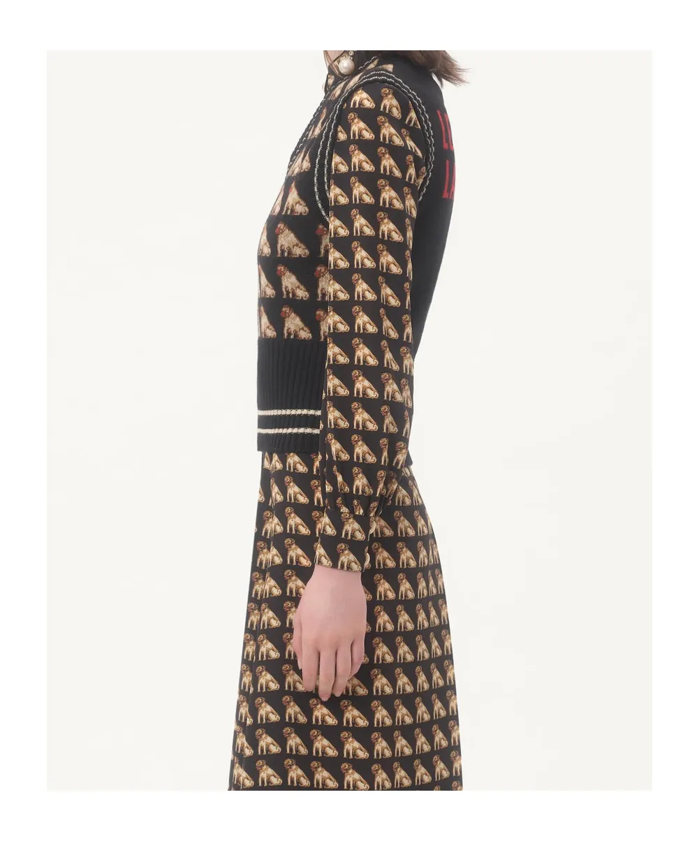 Petit Charles Jacquard Wool Gilet
