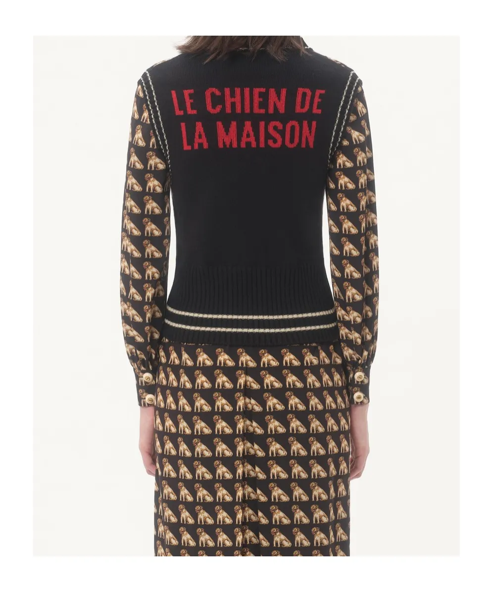 Petit Charles Jacquard Wool Gilet