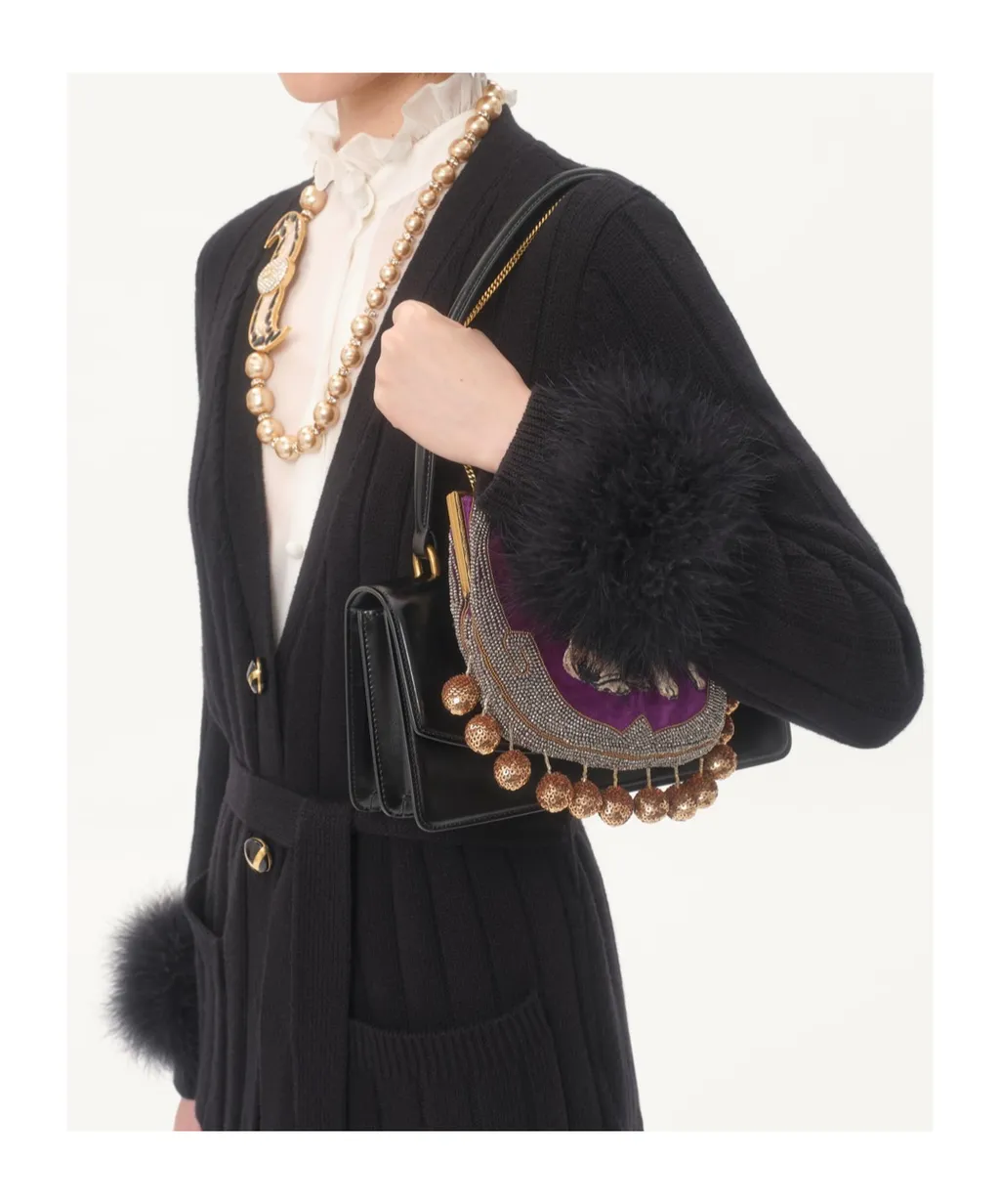 Cardigan With Feathers