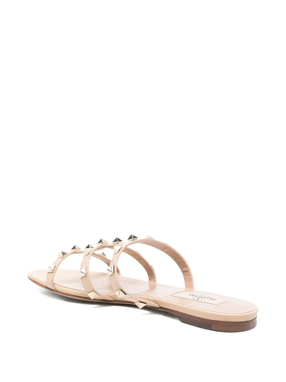 Rockstud-Embellished Flat Sandals
