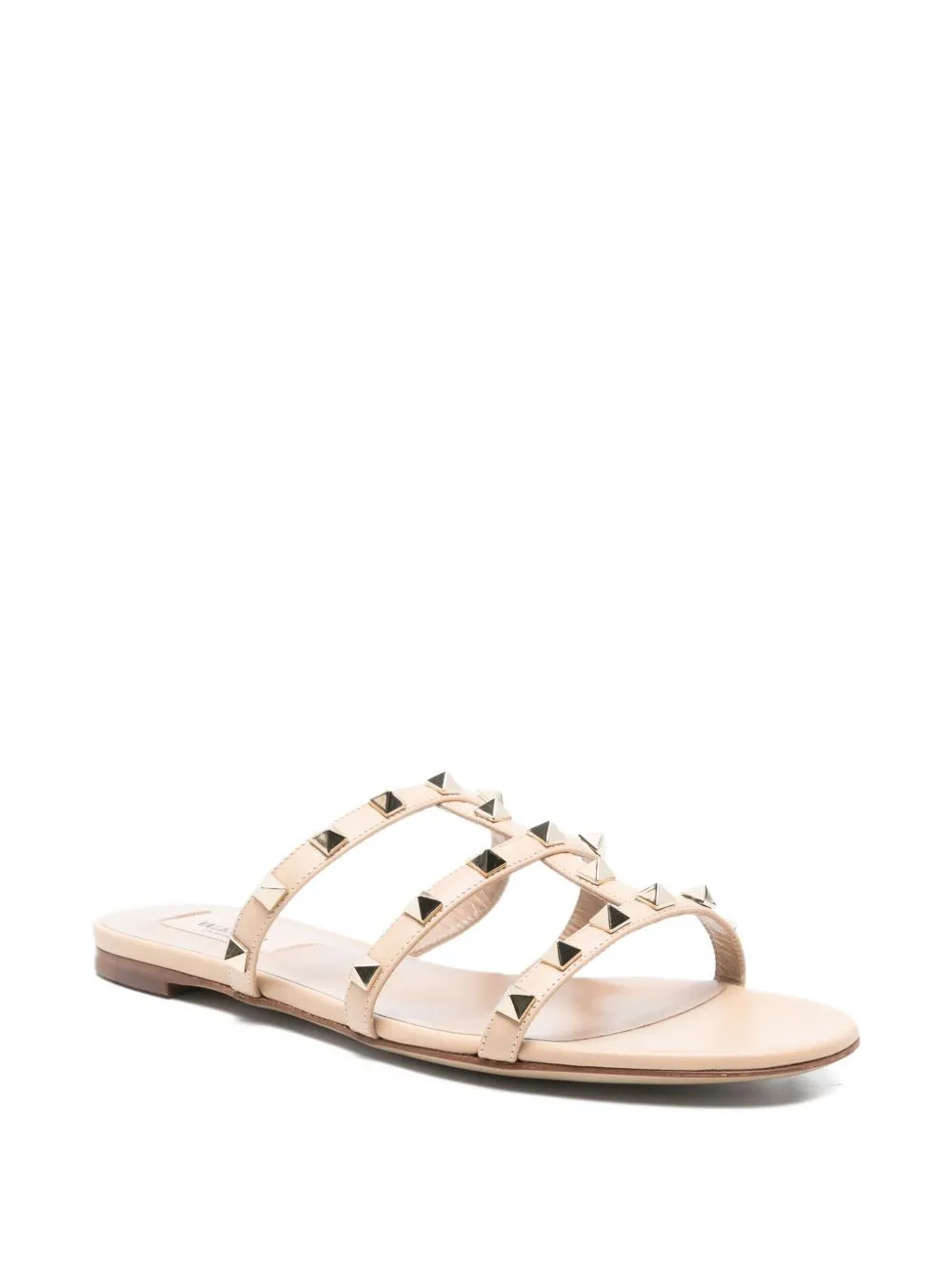 Rockstud-Embellished Flat Sandals