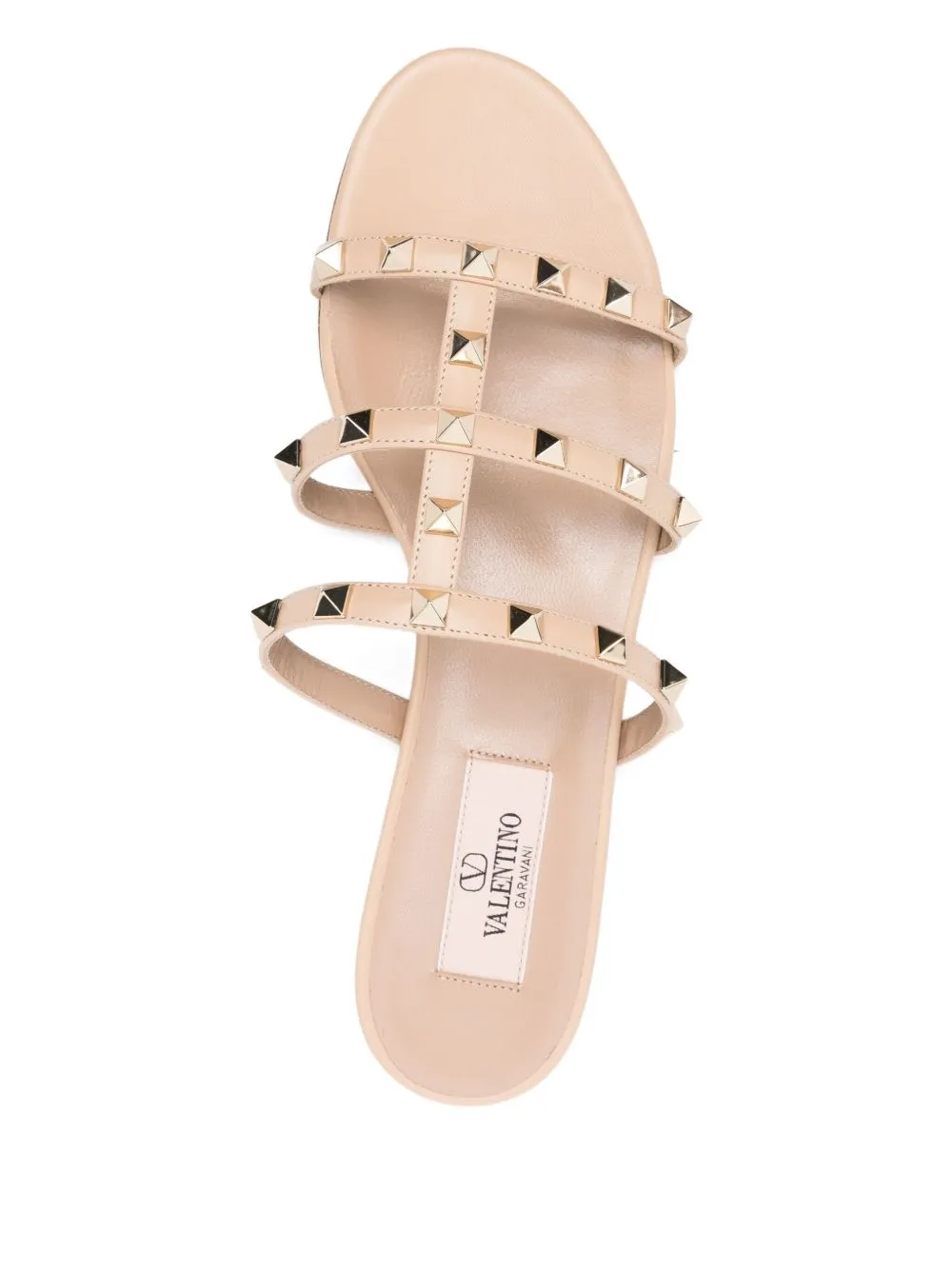 Rockstud-Embellished Flat Sandals