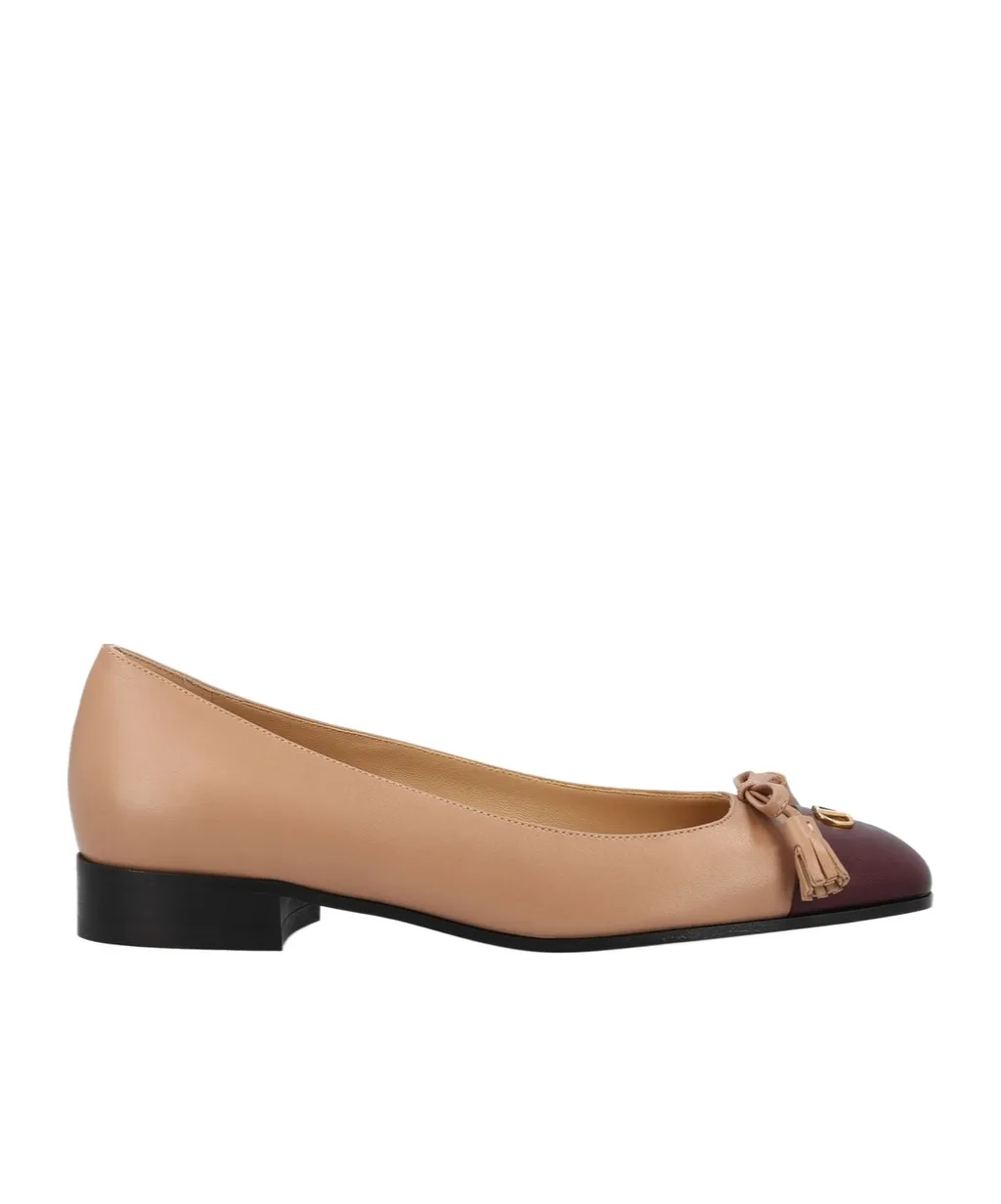 Vlogo Signature Tassel Embellished Slip-On Ballet Flats