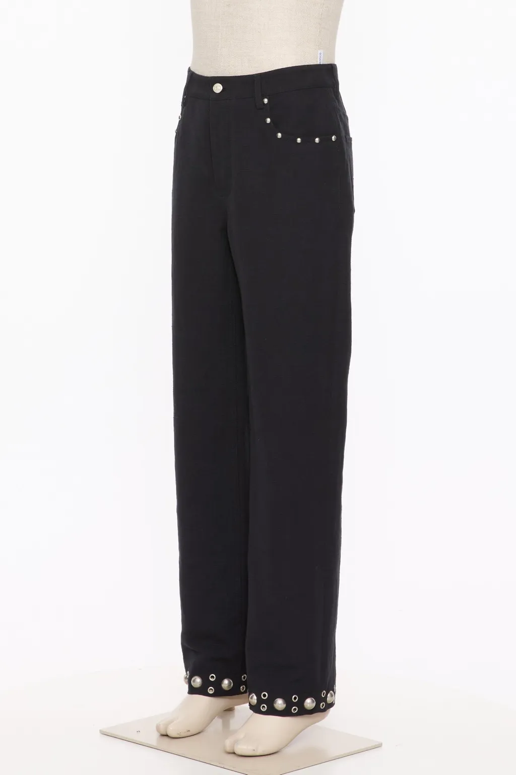 Eyelet Detailed Straight Leg Trousers