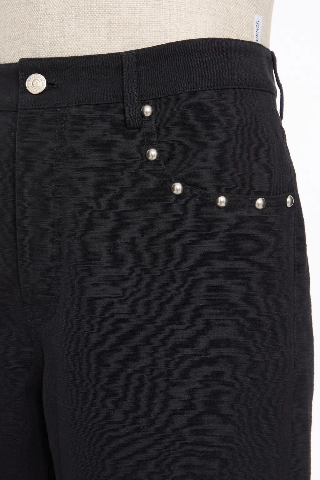 Eyelet Detailed Straight Leg Trousers