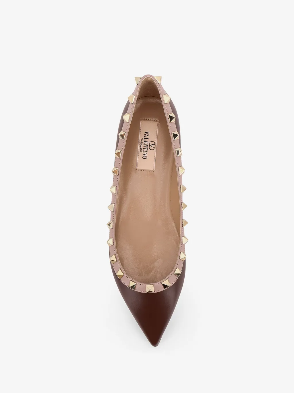 Garavani Rockstud Pointed Toe Flat Shoes