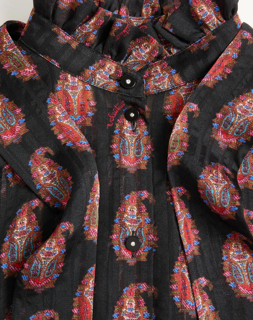 Bow-Tie Printed Blouse