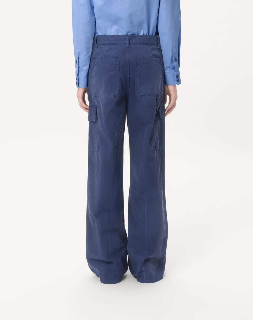 Denim Cargo Trousers