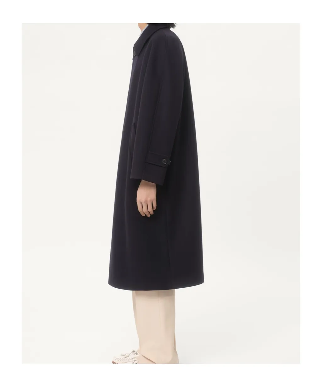 Single-Breasted Straight Hem Coat