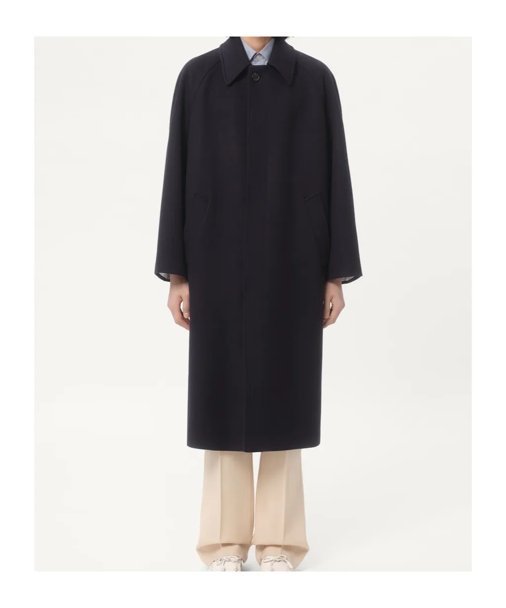 Single-Breasted Straight Hem Coat