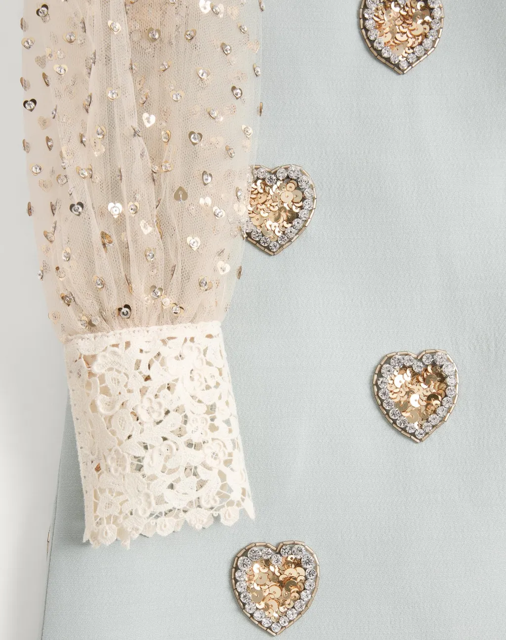 Embroidered Crepe Dress