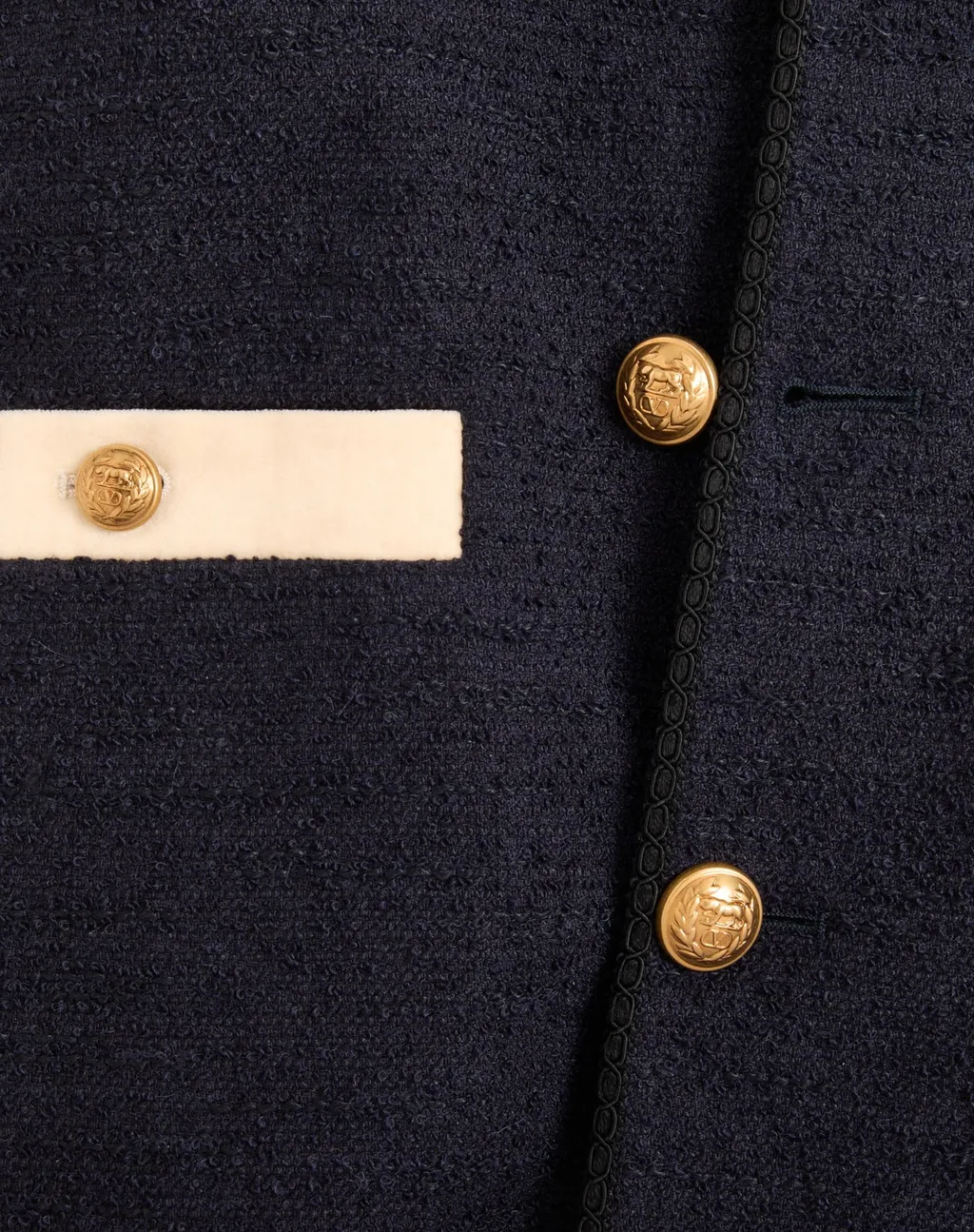 Cotton Tweed Bomber Jacket