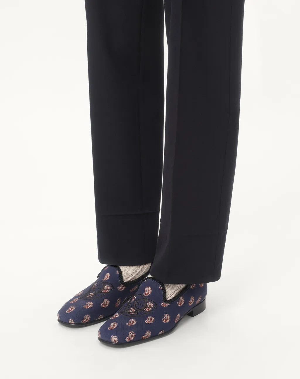 All-Over Patterned Slip-On Loafers