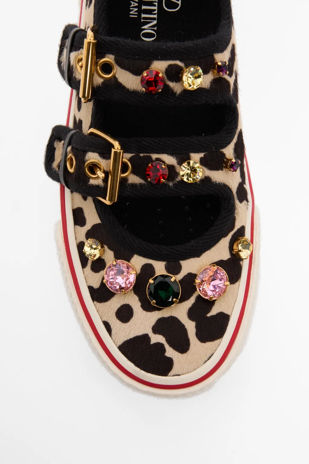 Embellished Leopard Printed Sneakers