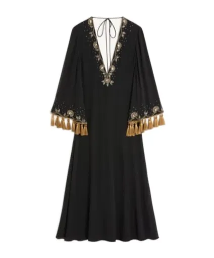 V-Neck Long Sleeve Dress