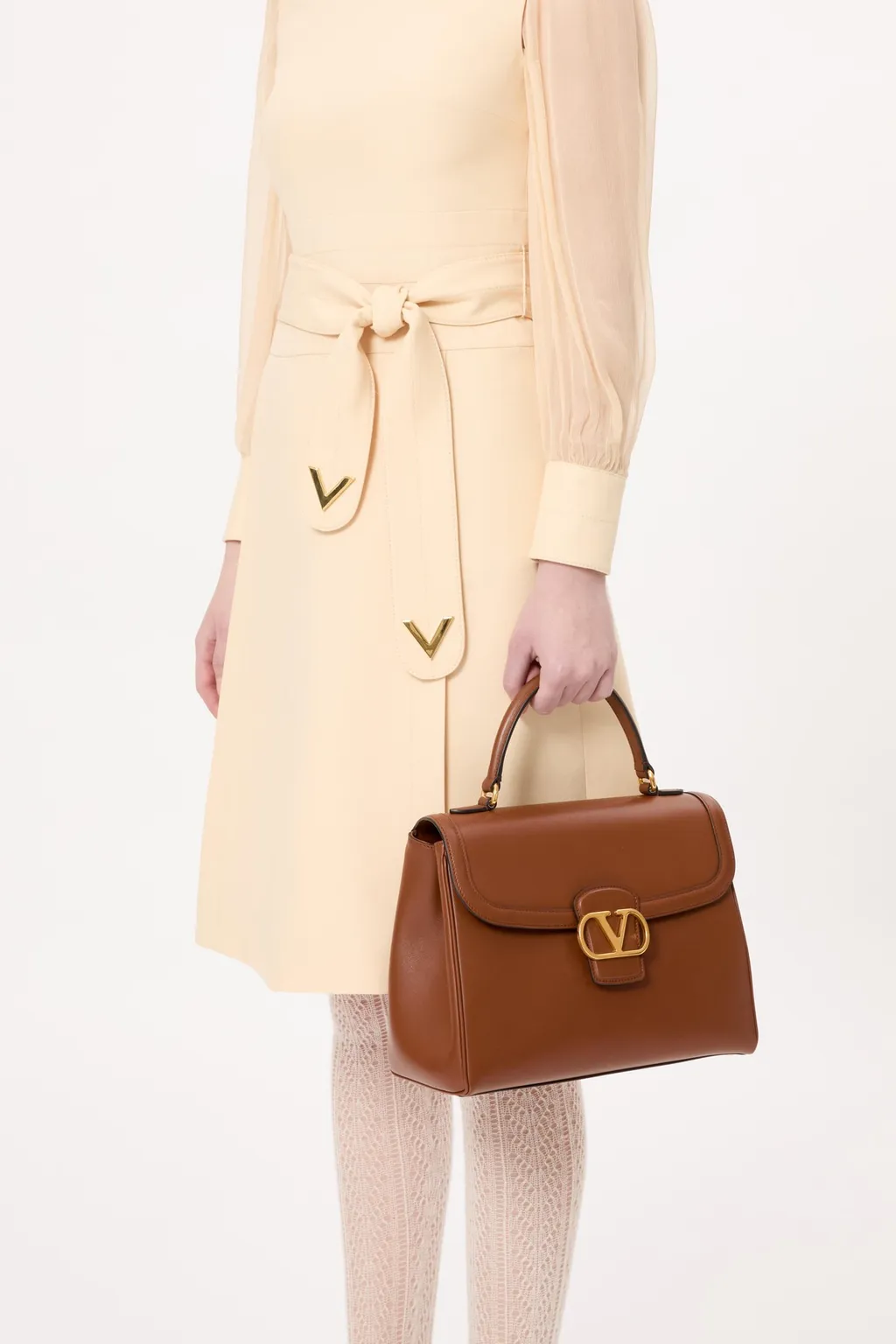 Vlogo Signature Foldover Top Tote Bag