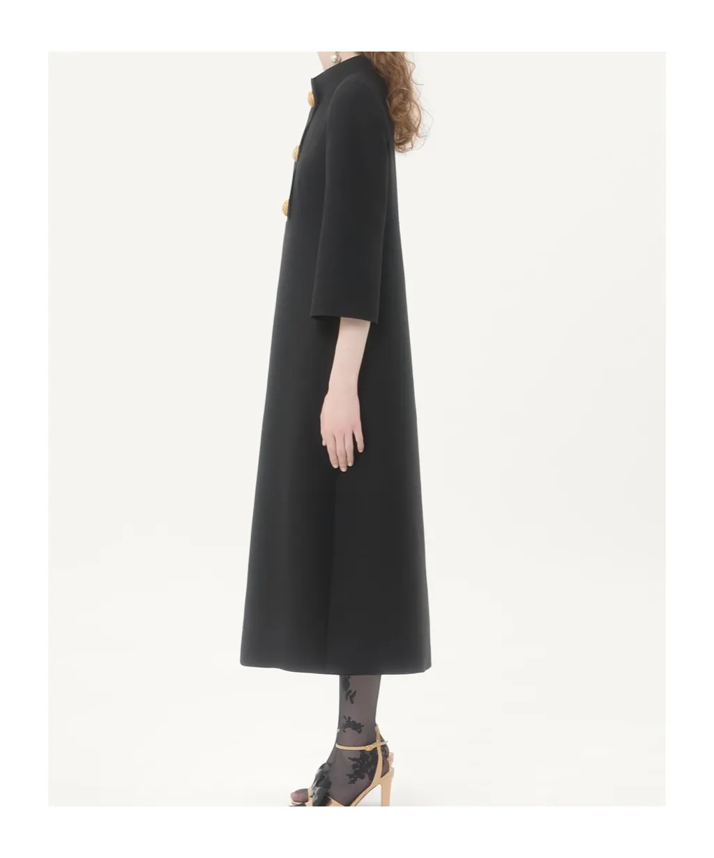 Crepe Couture Midi Dress