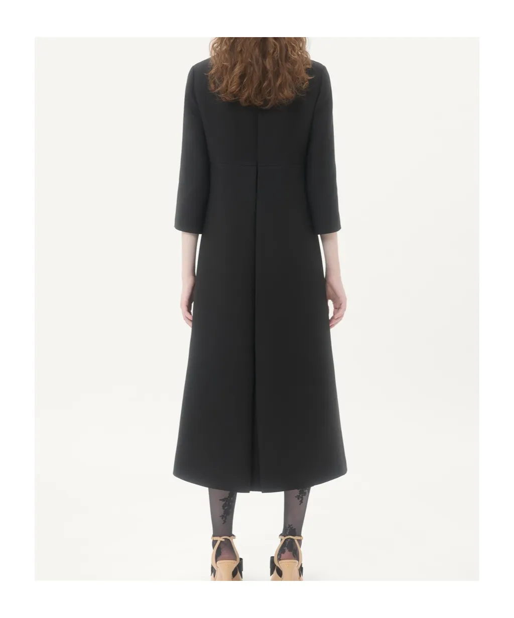 Crepe Couture Midi Dress