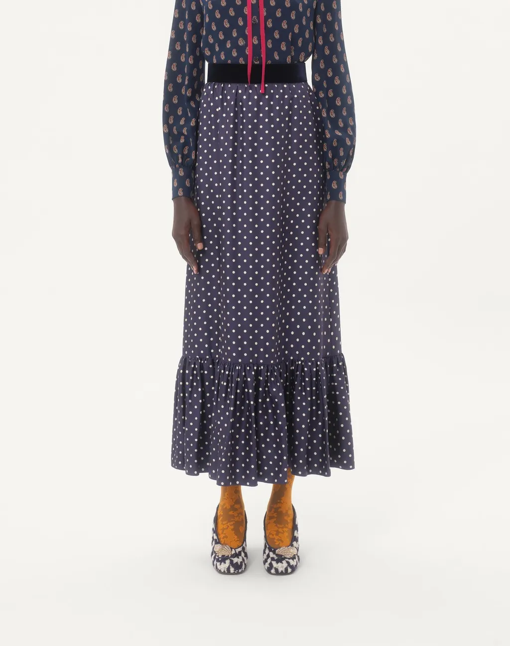 Pois Midi Skirt