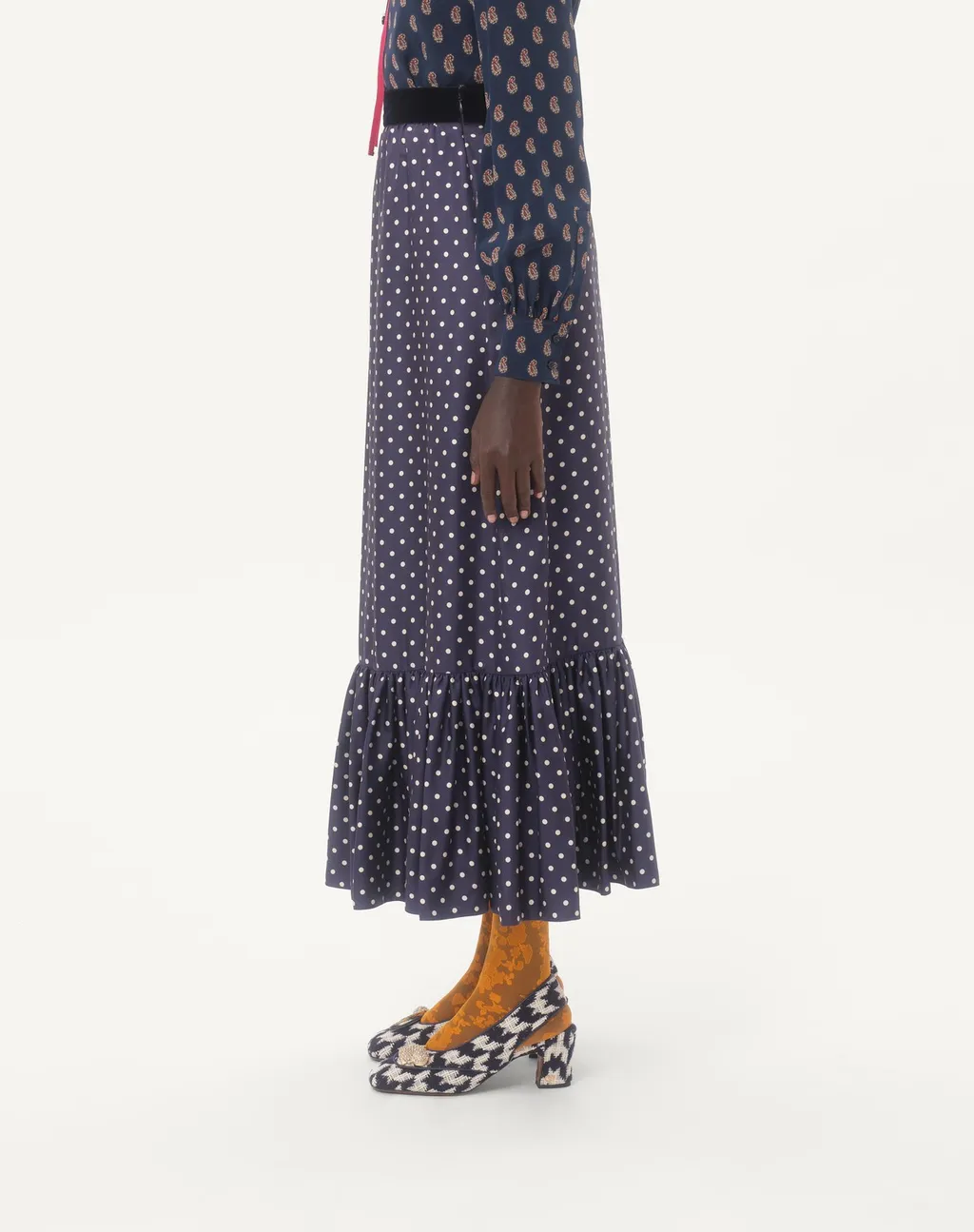 Pois Midi Skirt